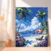 Casa de Flores junto al Mar Pintura al Óleo Digital DIY 2026 Nueva Pintura Acrílica Relleno Manual para Colorear Pintura Decorativa Sanadora