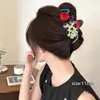 Nuevo clip de tiburón 2026 para otoño e invierno, pinza para el cabello de gran tamaño de alta gama para mujeres con cabello abundante, con diseño de lazo