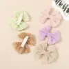 Joyería para la cabeza para niños japoneses y coreanos, pinza para el pelo con lazo de encaje, no daña el pelo del bebé, pinza lateral para niñas, clip para coleta, al por mayor
