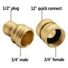 Conector de tubería de agua para jardín de suministro transfronterizo de 22 a 3/8, conector rápido apto para máquina de limpieza, pistola de agua, adaptador de tubería de agua.