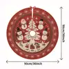 Nueva Falda para Árbol de Navidad con Diseño de Mejor Venta en Amazon Decoración para Base de Árbol Impresión Digital Suministros Navideños Decoraciones
