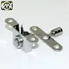 Caixa de madeira com fecho de botão oculto, conjunto de sete peças de fechos de botão, fecho oculto para caixa de joias, fecho galvanizado W-105