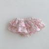 Culottes súper lindos para bebés de 0 a 2 años, ropa de verano de Corea del Sur para niños, pantalones de conejo con estampado floral para bebés, vestido para niños de un año AK316