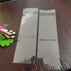 Bolsa Transparente Autoadhesiva Larga de OPP para Venta al por Mayor Impresa Fabricada en China Tipo de Letra Bolígrafo Pulsera Bolsa de Plástico a Prueba de Polvo Grande Cong