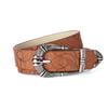 Cinturón Vintage Repujado Estilo Europeo y Americano Hebilla de Flor Decorativo para Jeans Cinturón de Mujer Patrón Repujado PU Cinturón para Niñas