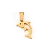 Colgante de cadera transfronterizo con un diseño lindo y juguetón. Acero inoxidable, bañado en oro de 18 quilates, accesorios de colgantes para joyería DIY, venta al por mayor y personalizable