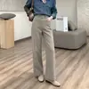 O máximo em emagrecimento! Jeans simples de outono com cintura elástica, corte reto de nove pontos, para mulheres, novo estilo 2026, tamanho petite