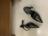 Mules Fechadas de Salto Médio-Alto Pretas para Mulheres, Novo Modelo 2026, Sapatos Elegantes Slip-On Estilo Socialite