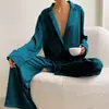 Conjunto de Duas Peças com Manga Longa e Calça Longa Respirável Confortável Amigo da Pele Outono/Inverno Homewear 2026 Homewear de Toque Europeu/Americano de Alta Qualidade Atacado