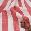 Tecido Grande Listrado de Algodão e Linho, Tecido Jacquard Listrado Tecido em Tear de Linho, Tecido para Sofá, Tecido para Almofada, Tecido para Camisa, Tecido para Roupa em Estoque