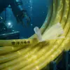 Cabo óptico flutuante multimodo único não blindado de fibra de flutuabilidade zero ROV, cabo umbilical de Kevlar à prova de água do mar, 2/4/6/8 núcleos