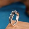 Carácter plata plata tailandesa joyería vintage plata S925 personalidad tendencia estilo punk europeo y americano anillo de cruz antiguo para hombre