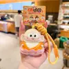 Chaveiro Pingente de Couro Grupo de Buda Genuíno Feminino Desenho Animado Fofo Semelhante a Buda Atrai-Riqueza Acessórios para Bolsa de Couro Pequeno Presente