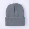 Gorro de Punto Liso Multicolor Infantil Transfronterizo, Gorro de Lana Color Sólido Versátil Otoño e Invierno, Gorro Cálido Unisex al por Mayor
