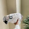 Bolsa de peito casual, versátil e fofa, estilo japonês para ciclismo, estilo K esportivo leve, bolsa de cintura transversal, estilo florestal de nicho