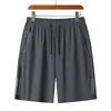 Pantalones Cortos Deportivos Casuales de Verano Finos de Seda de Hielo de Secado Rápido para Hombre Talla Grande de Cinco Puntos Transpirables de Moda para Correr