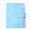 Porta-Passaporte com Fivela Magnética RFID Skin-Feel Porta-Documentos Estrangeiros Porta-Bilhetes de Viagem Porta-Cartão de Passaporte de Armazenamento Multifuncional