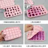 Nuevo Molde de Cubitos de Hielo de Silicona con Tapa, Molde de Cubitos de Hielo de Frutas de Moda para el Hogar DIY