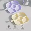 Bandeja de preparación para el hogar con compartimentos, plato para hot pot de tres compartimentos, bandeja de preparación para condimentos y salsas para mojar de cocina con compartimentos