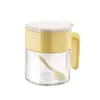 Frasco de Vidrio Sellado a Prueba de Humedad para Condimentos Juego de Botellas para Condimentos Domésticas con Cuchara Caja para Sal, MSG y Condimentos de Cocina Venta al por Mayor