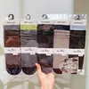 Nuevo Estilo Otoño e Invierno para Mujer: Calcetines holgados estilo Old Money, Calcetines altos, Calcetines holgados de encaje de color liso, Calcetines con separación de dedos para mujer