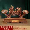 Par de Ornamentos de Jade Ruyi Auspiciosos Masculino e Feminino Trazendo Riqueza Mudança para Casa Nova Abertura de Negócios Sala de Estar Artesanato