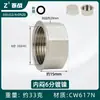 Enchufe a Prueba de Explosiones de Rosca Hexagonal Exterior de Cobre de 4 Puntos Cable Enchufe Tapa de Enchufe de 6 Puntos Tapón de Tubería de Pared de 1 Pulgada con Diente Interior Tapa para Tubería de Agua