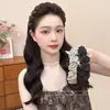 Diadema de Lunares Pequeños de Finales de Otoño Diadema Retro Simple Versátil con Peine Dientes Diadema para la Parte Superior Alta del Cráneo Diadema para Lavarse el Cabello Suelto la Cara