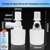 Válvula de Controle de Nível de Água Totalmente Automática, Válvula de Fechamento Automático Quando a Água Está Cheia, Válvula Boia de Plástico para Tanque de Água e Controlador de Tanque de Armazenamento de Água para Lavagem de Carros