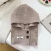 Atacado transfronteiriço de balaclavas estilo coreano para o dia a dia, direto da fábrica de origem, com designs fofos e cores sólidas, adequadas para tamanhos de cabeça maiores