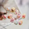 2026 Novo Modelo Ano do Cavalo Pônei Colorido Embossado Adesivos para Unhas 3D Fofo Caneta Porta-Lápis DIY Copo d'Água Adesivos para Unhas