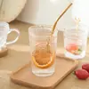 Taza de vidrio de girasol estilo Ins taza de agua retro en relieve de celebridad de internet taza de leche para el hogar juego de vasos de jugo una pieza al por mayor