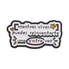 Broche Motivacional Español Corazón Sandía Texto Español Insignia de Metal Accesorios para Ropa Mochila