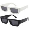 Nuevas gafas de sol rectangulares para hombre y mujer, gafas de sol de montura pequeña, gafas de sol retro personalizadas para fotos de calle ins, venta al por mayor de fábrica