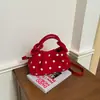 2026 Nuevo Bolso de Mano de Hombro Único Otoño Estilo Lindo para Mujer Lunares Versátil Retro para Viajes Diarios Bolso Cruzado