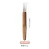 Peruca trança suja crochê cabelo crochê 0,5 mm 0,75 mm lã crochê trança suja ferramentas de crochê com cabo de bambu atacado