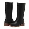 Nuevas botas largas de invierno de comercio exterior europeas y americanas talla grande 4043 botas de montar vintage para mujer