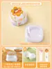 Caja de embalaje Xue Meiniang 2 piezas 4 Daifuku de Ciruela Bandeja de papel individual Qing Tuan Mochi Crujiente de Yema de Huevo Embalaje Baozi Sam dos cuatro partes