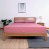 Lençóis de Algodão Lavado Ajustáveis Cama de Algodão Puro Xadrez de Cor Pura Algodão Puro Solteiro Cama de 1,5m Casal Cama de 1,8m Lençóis Ajustáveis Tingidos na Massa Entrega