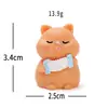 Micro Paisaje Juguete Creativo de Moda Gato Naranja Banda Figura Linda Accesorios de Decoración DIY Adornos Pequeños de Escritorio Diversión Giratoria