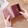 [Item Quente Transfronteiriço] Nova Carteira com 70% de Desconto para Mulheres, Carteira Curta, Carteira de Couro Simples Estilo Ins Girly Porta-Cartões