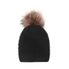 Amazon Transfronterizo Nuevo Gorro de Punto para Niños Bebé Cálido Frío Niña Color Sólido Lana Invierno