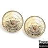Botões de metal duplo leão costurados à mão ouro britânico casaco corta-vento terno botão botão ponto 15-28mm