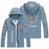 Chaqueta deportiva informal con capucha y estampado de lunares para hombre, nueva chaqueta cortavientos de moda urbana.
