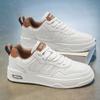 Zapatos de Hombre Otoño Nuevo Transpirable Versátil Blanco Tenis Casuales Estudiante Zapatos Deportivos de Suela Gruesa Zapatos Casuales Blancos Zapatos de Moda