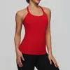 Regata de Yoga com Bojo, Top Esportivo Respirável para Pilates Fitness, Costas nadador para Mulheres Bb303