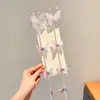 Corrente de Cabelo Trançada Borboleta Estilo Fada para Meninas, Presilha de Cabelo Infantil Estilo Antigo, Acessório de Cabelo para Bebê com Franja de Princesa