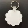 Venta Caliente Transferencia de Calor Acrílico Recubierto Suministros en Blanco Acrílico Impresión a una Cara Llavero DIY Sublimación