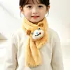 Bufanda de Felpa Nueva con Cruz para Niños con Diseño de Muñeco 3D, Calentador de Cuello Cálido para Niños y Niñas en Otoño e Invierno, Venta al por Mayor
