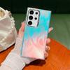 Funda con láser IMD transfronterizo para Samsung S24 Ultra con ondas de agua de colores y hilo de plumas para S23 Plus.